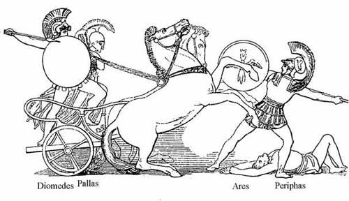 Atenea y diómedes